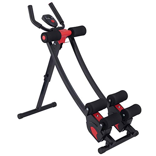 ZELUS Ab Machine for Home Gym, Core Strength Training Equipment for Home Fitness, Ab Crunch Coaster with 4 Intensities and...