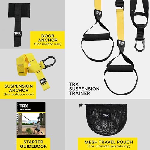 TRX All-In-One Home Gym System – Complete Suspension Training Kit for Strength Training, HIIT & Full-Body Workouts at Home...
