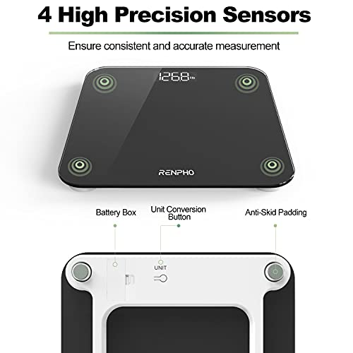 RENPHO Scale for Body Weight, Mechanical Bathroom Weighing Scale, Highly Accurate & Measures Weight up to 400 lb/180kg, Ba...