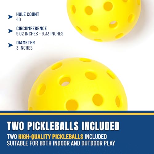 Ultimate Youth Pickleball Set with Net, Paddles, and Balls - Start Playing Pickleball Today with This Complete Junior Kit ...