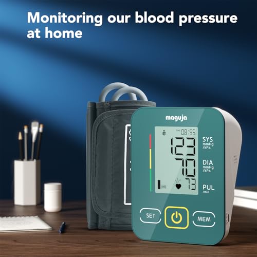 Arm Blood Pressure Monitor,maguja Blood Pressure Machine,BP Monitor Automatic Upper Arm Digital with Blood Pressure Cuff f...