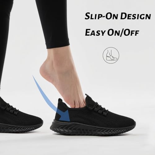 XKOWUO Women Walking Shoes Lightweight Breathable Comfortable Sneakers Non Slip Athletic Shoes Cushioned Running Slip Resi...