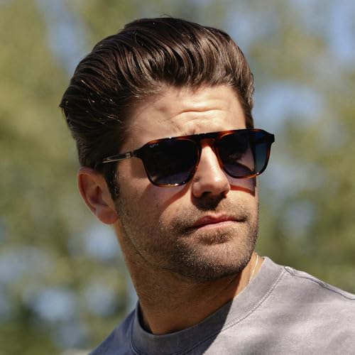 WearMe Pro Polarized Modern Aviator One-Bridge Square Mens Sunglasses