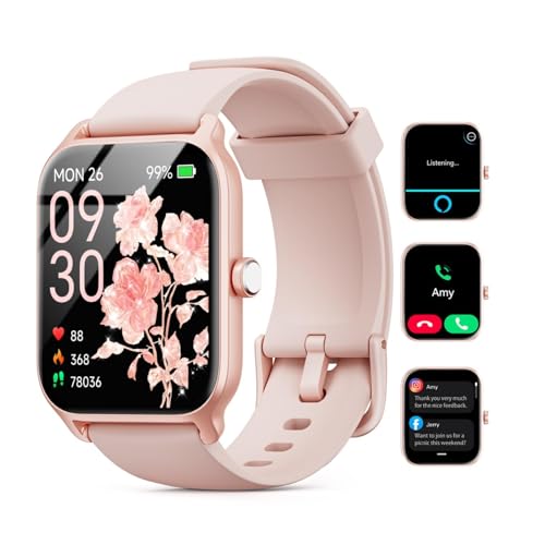 Smart Watches for Women (Android/iPhone), 1.85" HD Alexa Smart Watch with Bluetooth Calls/Messages/Reminders, 24/7 Heart R...