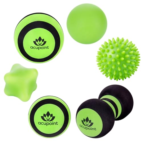 Acupoint Massage Ball Therapy Set for Muscle Knots and Post-Workout - Physical Therapy Balls, Trigger Point & Yoga Therap...