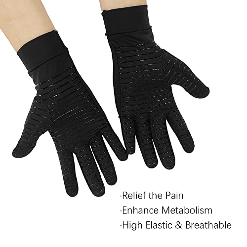 JADE KIT Copper Arthritis Gloves - Full Hand Compression Gloves for Hands and Fingers Rehabilitation