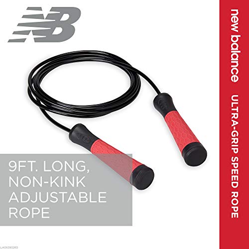 New Balance New Balance Speed Jump Rope - 9 Foot Long Adjustable Jumping Rope | Tangle-Free Skipping Cable & Ultra-Grip Ha...