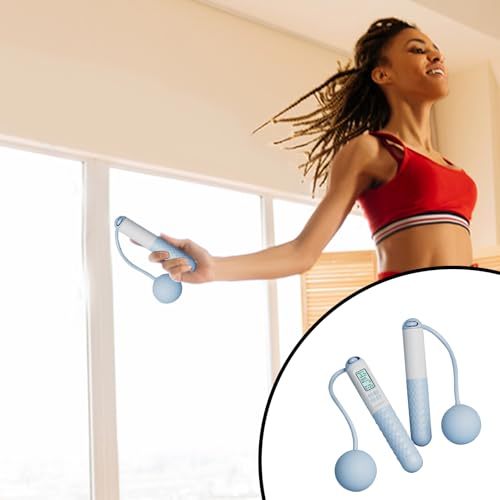 Digital Jump Rope - Smart ropeles Fitness Equipment, Weighted Ball Handles, Ergonomic Grip, tangles Free Design | Adjustab...