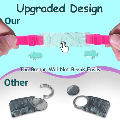 Seago Kids Goggles for Swimming 2 Pack Anti-Fog No Leaking Outer Eye Fit with Wide View UV Protection Crystal Clear Watert...