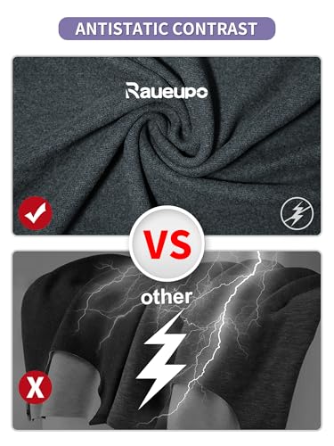 Raueupo Warm Thermal Underwear Set Mens Base Layer Long Johns Winter Hunting Gear Bottom Leggings Top with Mens Crew Socks