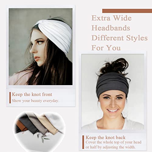 YONUF Wide Headbands For Women Extra Large Headband Twisted Knot Head Bands For Women's Hair Band Scarf Turban Accessories...