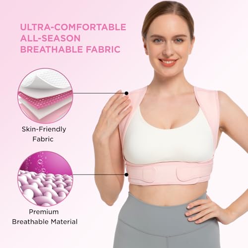 Vicorrect Posture Corrector for Women and Men, Adjustable Upper Back Brace for Clavicle Support and Providing Pain Relief ...