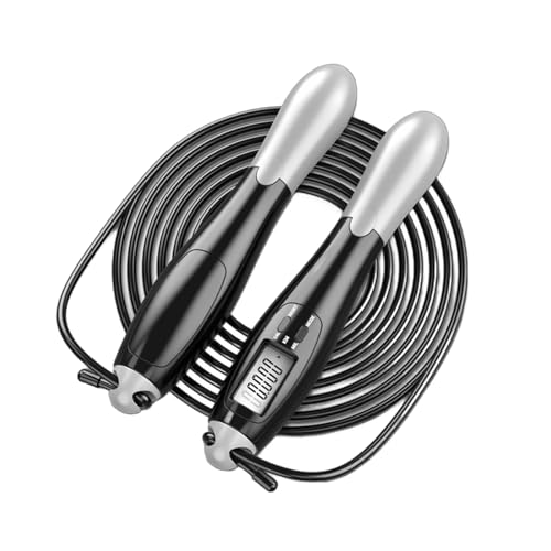 Weighted Skipping Rope With Precisions Counter Digital Counting Removable Jump Rope For Adult Indoor Outdoor Exercise