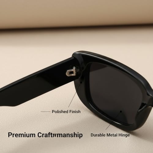 JUSLINK Rectangle Sunglasses for Womens Trendy Retro Fashion 90s Sunglasses UV 400 Protection Square Frame Eyewear