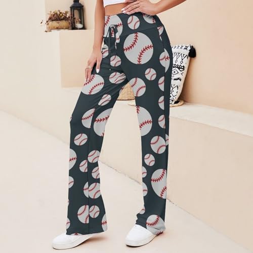 DUMIERTKL Yoga Pants Women, Casual Loose Lounge Pant, Leg Sweatpants for Gym Sport Running Daily Wear