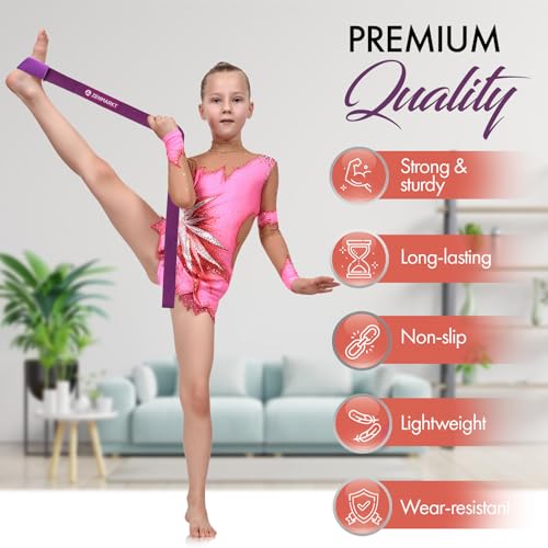 Stretching Strap for Cheer – Flexibility Stunt Strap for Cheerleaders – Durable Cheer Stretching Bands for Improved Flexib...
