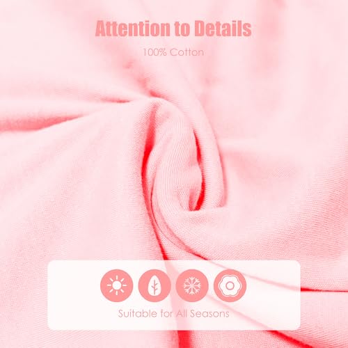 SWEET DOLPHIN 3 Pack Baby Sleep Sack - 100% Cotton 2-Way Zipper TOG 0.5 Infant Wearable Blanket, Newborn Essentials