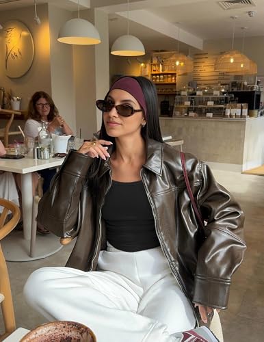 Ekouaer Long Sleeve Shirts for Women Ribbed Scoop Neck Tops 2025 Fall Basic Tees Fitted Thermal Undershirts Clothes XS-XXL