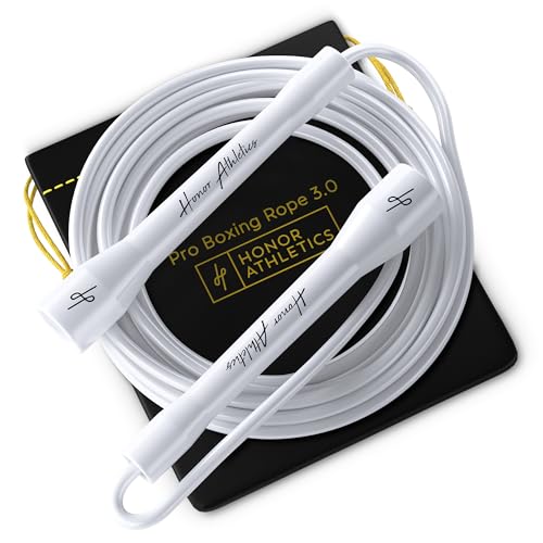 Honor Athletics | Pro Boxing Rope 3.0 | 5.3mm Jump Rope Indoor/Outdoor Adjustable For Boxing | Ultra-Durable, Non-Kinking ...