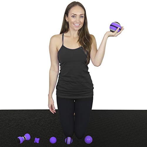 Posture Magic Massage Ball Kit for Myofascial Trigger Point Release & Deep Tissue Massage - Set of 6 - Large Foam/Small Fo...
