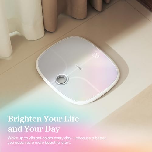 Etekcity Smart Rechargeable Scale for Body Weight, BMI, Fat, Muscle Mass, Digital Bathroom Scale with 13 Metrics, Secret M...