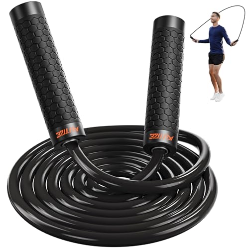 KUTIZE Jump Rope, Weighted Jump Rope for Men Women, Adjustable 1lb Heavy Skipping Ropes, Suitable for Boxing, Cardio, Home...
