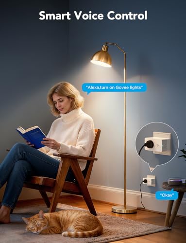 Govee Smart Plug with Energy Monitoring, WiFi Bluetooth Plug Work with Alexa and Google Assistant, 15A Smart Outlets with ...