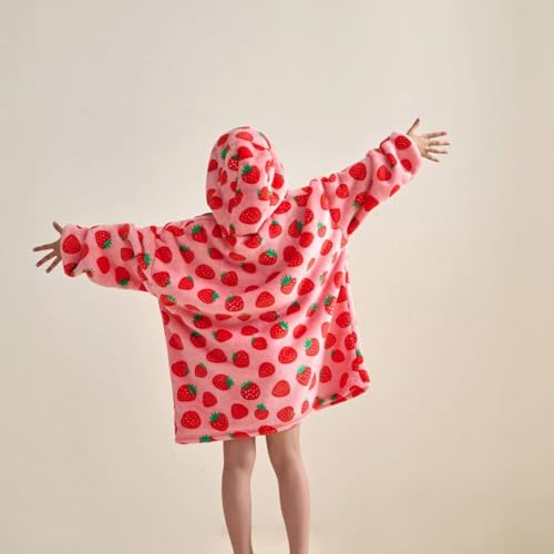 xuan dian Wearable Blanket for Kids, Cozy Wearable Blanket Hoodie for Teens Girls Boys, Warm Blankets Sweatshirt Gift for ...