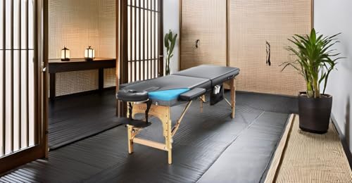 Luxton Home Memory Foam Massage Table Premium Portable Foldable Massage Bed Height Adjustable 72 Inches Long 27 Inches Wid...