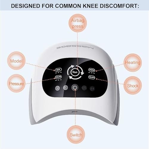 Knee Doctor. Portable Knee & Leg Massage Therapy. 3 Heating Levels, 3 Vibration Intensities + Pulse 360° Knee Relief. Rech...