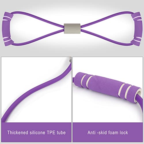 FYY Figure 8 Resistance Bands, Yoga Resistance Band Stretch Fitness Band, Pull Rope, Chest Arm and Shoulder Stretch Bands ...
