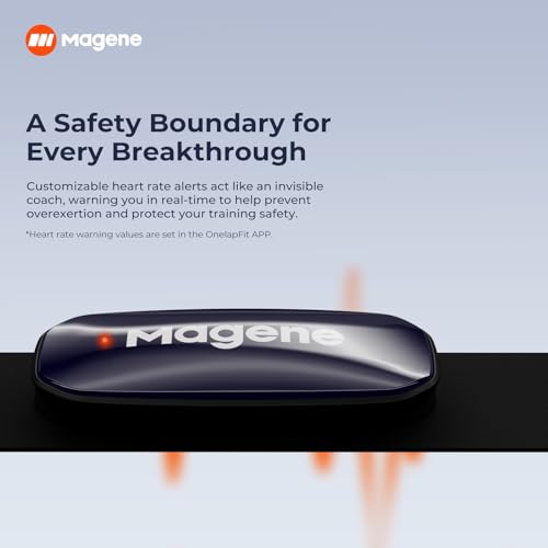 Magene H613 Heart Rate Monitor Chest Strap with Precise Tracking, Bluetooth & ANT+ Connectivity, 17h Offline Storage, IPX7...