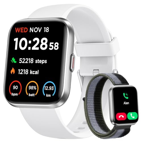 Smart Watch for Women, Answer/Make Calls, Alexa Built-in, 1.85" Touch Screen Fitness Tracker for Android & iPhone, Heart R...