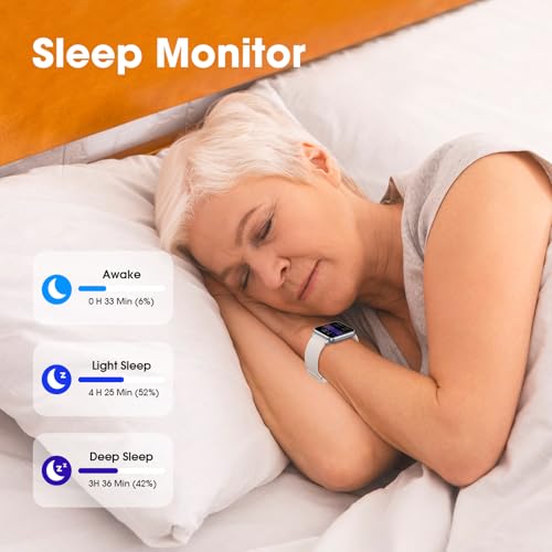 Pedometer Watch Senior Friendly No App/Phone Required, Waterproof Fitness Tracker Watch with Step Counter Calories/Sleep T...