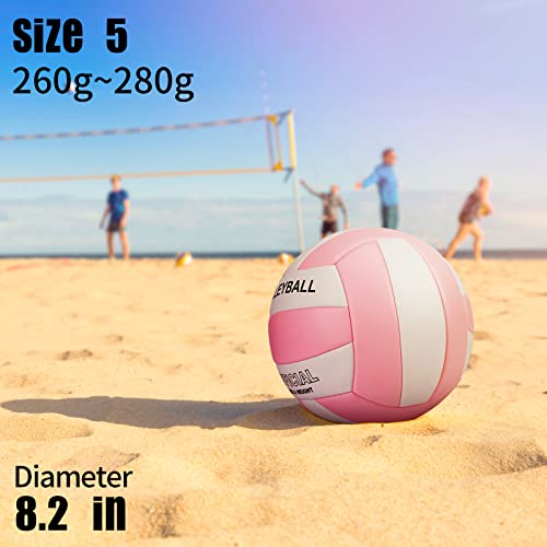 EVZOM Super Soft Volleyball Beach Volleyball Official Size 5 for Outdoor/Indoor/Pool/Gym/Training Premium Volleyballs Equi...