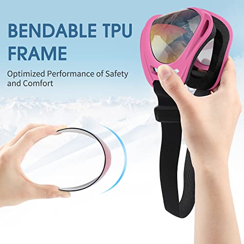 Vatefery 4-Pack Ski Goggles Snow Goggles for Men Women Kids Youth Adults Boys Girls,Snowboard Motorcycle goggles ATV Glasses