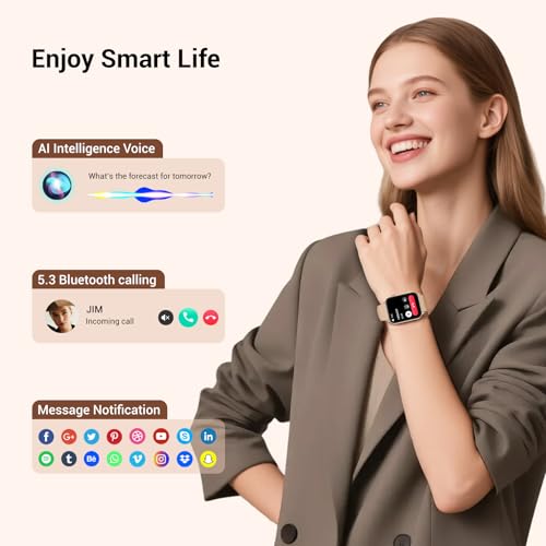 Smart Watch For Women Men ,1.91" HD Screen Fitness Watch With LED Flashlight,100+ Sport Modes Fitness Tracker, Womens Watc...