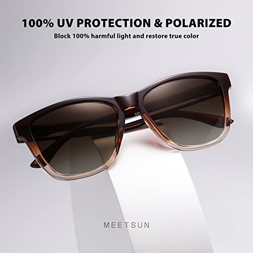MEETSUN Polarized Sunglasses for Women Men Classic Retro Designer Style Fashion UV400 Protection