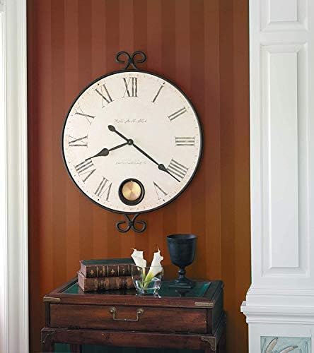 Howard Miller Magdalen Wall Clock – Exquisite Antique Decorative Analog Clock with Quartz Movement, Perfect for Room Decor, Bedroom Decor, Kitchen Clock, Office Wall Decor & Farmhouse Charm