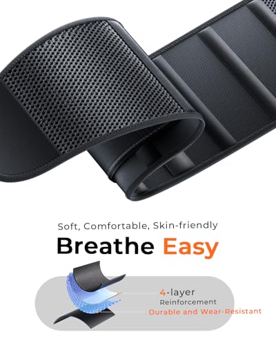 Medical-Grade Work Back Brace with Adjustable Shoulder Straps [Stronger Support & Breathable Mesh] Lower Back Support Belt...