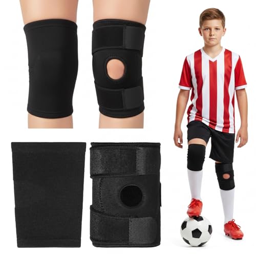 QFGasre Kids Knee Brace Sleeve Youth Knee Compression Sleeve for Children reathable Children Knees Support Pad Elastic Sof...