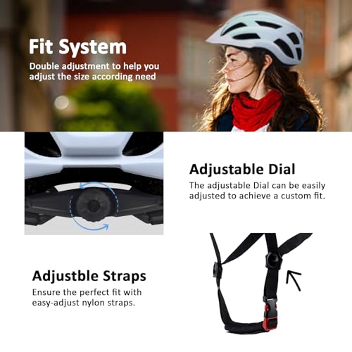 Bilaki Bike Helmet for Adults Women Men Youth Kids, Lightweight Mountain Road Bicycle Cycling Helmets with Adjustable Dial...