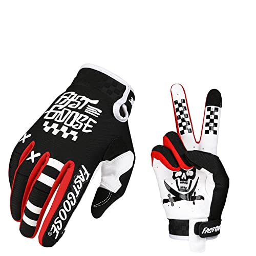 EXCEREY Skull Cycling Gloves Mountain Bike Gloves for Outdoor Sports, Driving, Climbing for Men & Women
