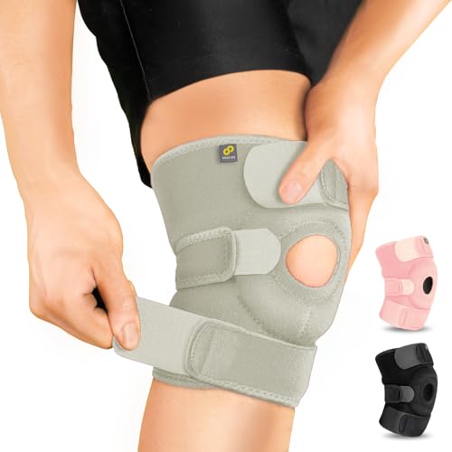 Bracoo Knee Support Brace for Men Women, Adjustable Compression Sleeve Wrap Patellar Pad Tendon - Arthritis Pain, meniscus...