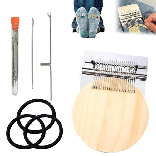 PatchMaker 2.0 Kit, Knitting Kit for Beginners, Mini Portable Patch Darning Loom Kit, Patchwork Weaving Tool Set for Quick...