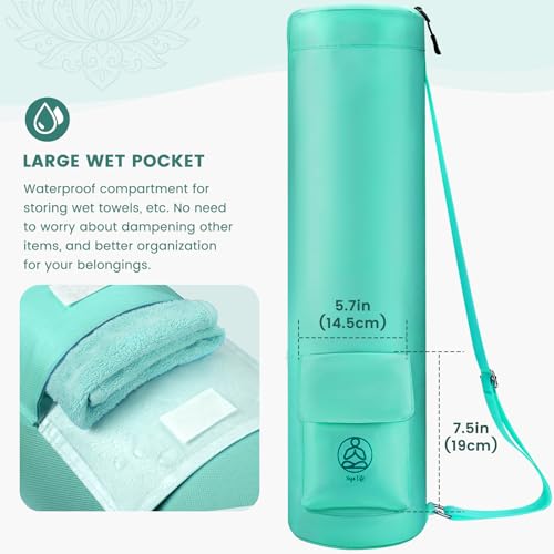 Gonex Yoga Mat Bag, Yoga Mat Carrier Full-Zip Exercise Yoga Mat Carry Bag for Women Men with 2 Multi-Functional Storage Ca...