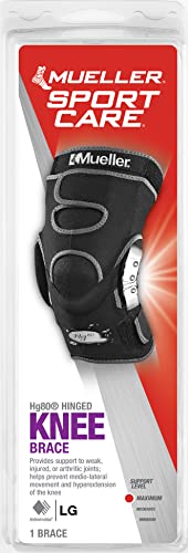MUELLER Sports Medicine Hg80 Hinged Knee Brace, Knee Pain Relief Support for Men and Women, Ideal for Arthritis, Sprains, ...