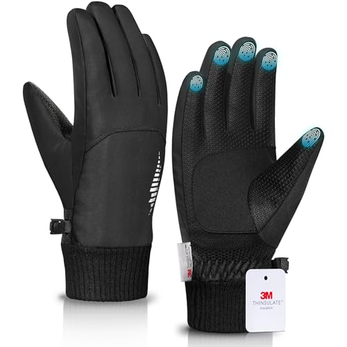 rivmount 3M Winter Gloves Women Men, Thermal Ski Gloves with Warm, Waterproof, Touchscreen for Cold Weather Running, Skiing