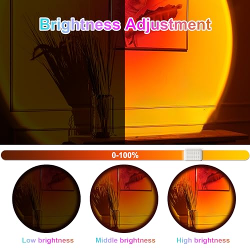 Madoury Sunset Lamp Projector with APP and Button Control, Multicolor Changing Projection Light Sunlight Lamp for Bedroom,...