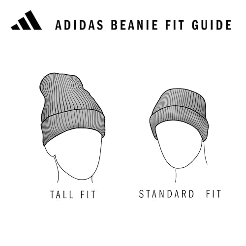 adidas Mens Beanie 2-Pack – Standard Fit Winter Knit Hat Skull Cap